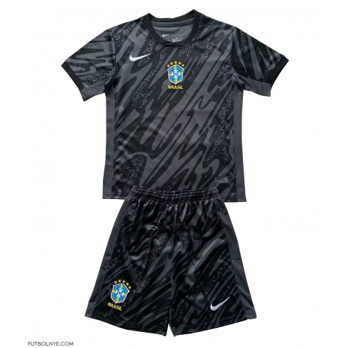 Camiseta Brasil Portero Visitante Equipación para niños Copa America 2024 manga corta (+ pantalones cortos)